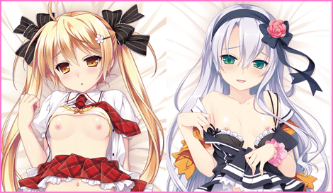 にほん女子高生ずかん 花々美萌花&萌寿院胡桃 抱き枕カバーセット